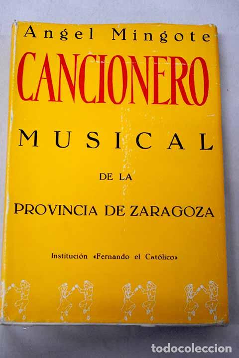 Libros: Cancionero musical de la provincia de Zaragoza