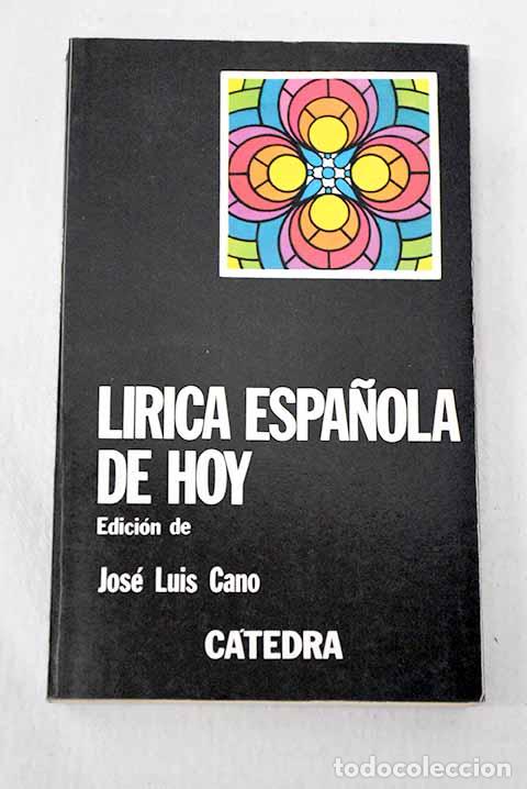 B&uuml;cher: Lirica espa&ntilde;ola de hoy: antolog&iacute;a