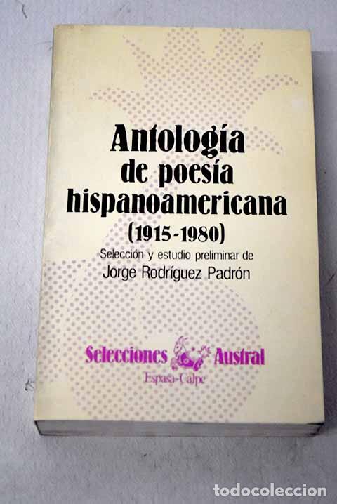 Livros em segunda m&atilde;o: Antolog&iacute;a de poes&iacute;a hispanoamericana, 1915-1980