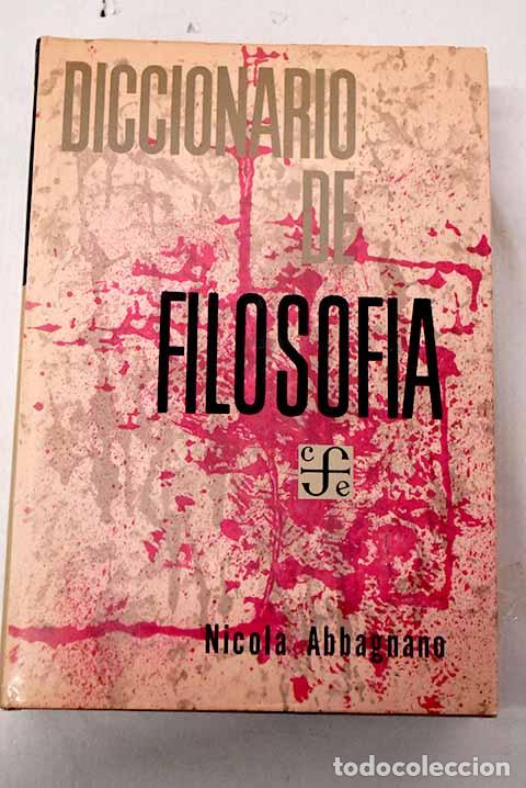 Livros em segunda m&atilde;o: Diccionario de Filosof&iacute;a.- Abbagnano, Nicola