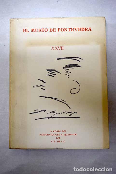Livres: El Museo de Pontevedra, tomo XXVII