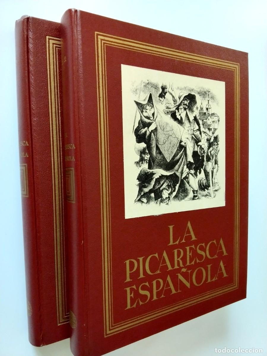 Libri di seconda mano: VV. AA. Pr&oacute;logo de Juli&aacute;n Mar&iacute;as - La picaresca espa&ntilde;ola. Volumen primero y segundo (I y II)