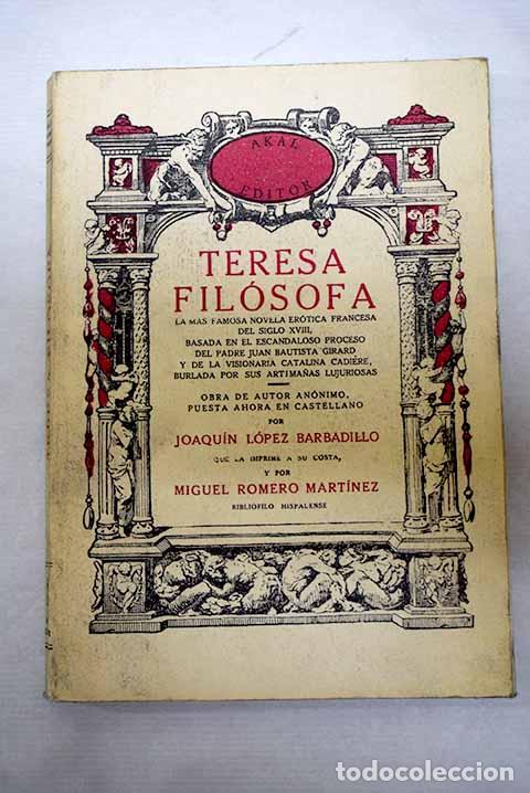 Livres: Teresa, fil&oacute;sofa: : Akal.