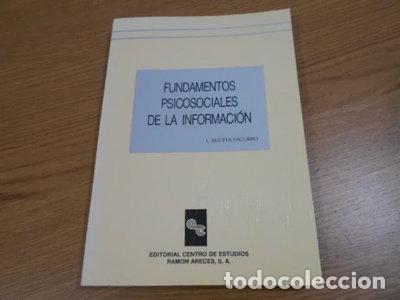 B&uuml;cher: Fundamentos psicosociales de la informaci&oacute;n- 9788480040228