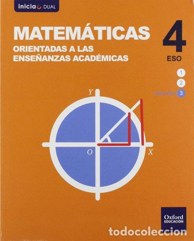 Libri di seconda mano: Inicia Matem&aacute;ticas orientadas a las ense&ntilde;anzas acad&eacute;micas 4.&ordm; ESO. Libro del ...- 9788467387216