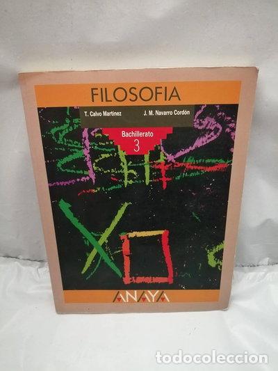 Libros: Filosof&iacute;a: Bachillerato 3- 9788420729862