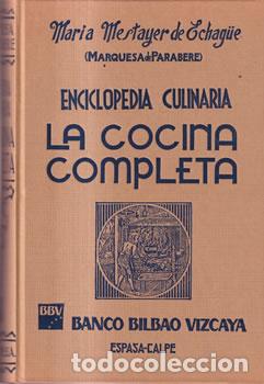 Livros em segunda m&atilde;o: La cocina completa - Mar&iacute;a Mestayer de Echag&uuml;e ( Marquesa de Parabere)