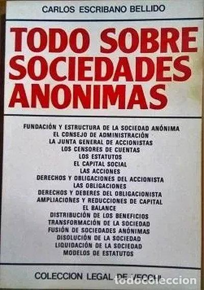 books: Todo sobre sociedades an&oacute;nimas- 9788431507336
