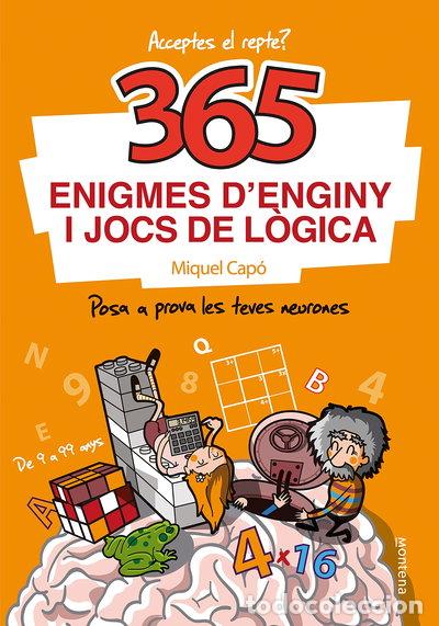 Libros: 365 enigmes d'enginy i jocs de l&ograve;gica- 9788418057595