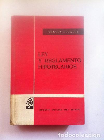 Livres: Ley y Reglamento Hipotecarios- 9788434000308