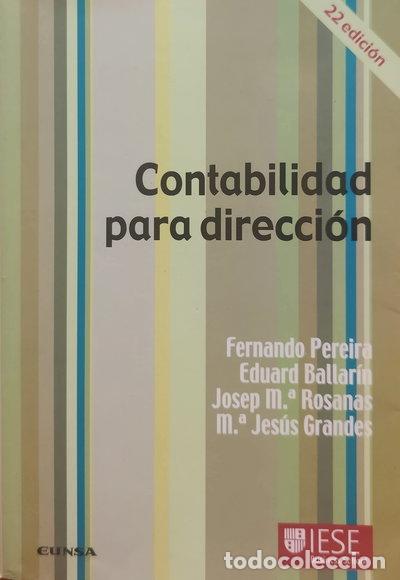 B&uuml;cher: Contabilidad para direcci&oacute;n- 9788431323196