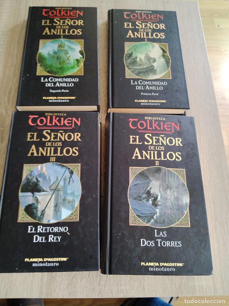 Libros: Biblioteca tolkien, el se&ntilde;or de los anillos, la comunidad del anillo, las dos torres, el retorno del