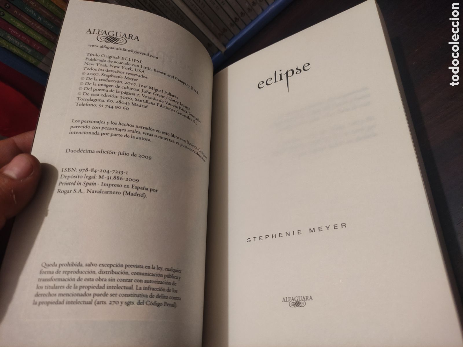Libros: STEPHENIE MEYER - eclipse / luna nueva / crepusculo - 3 Volumenes - Foto 7