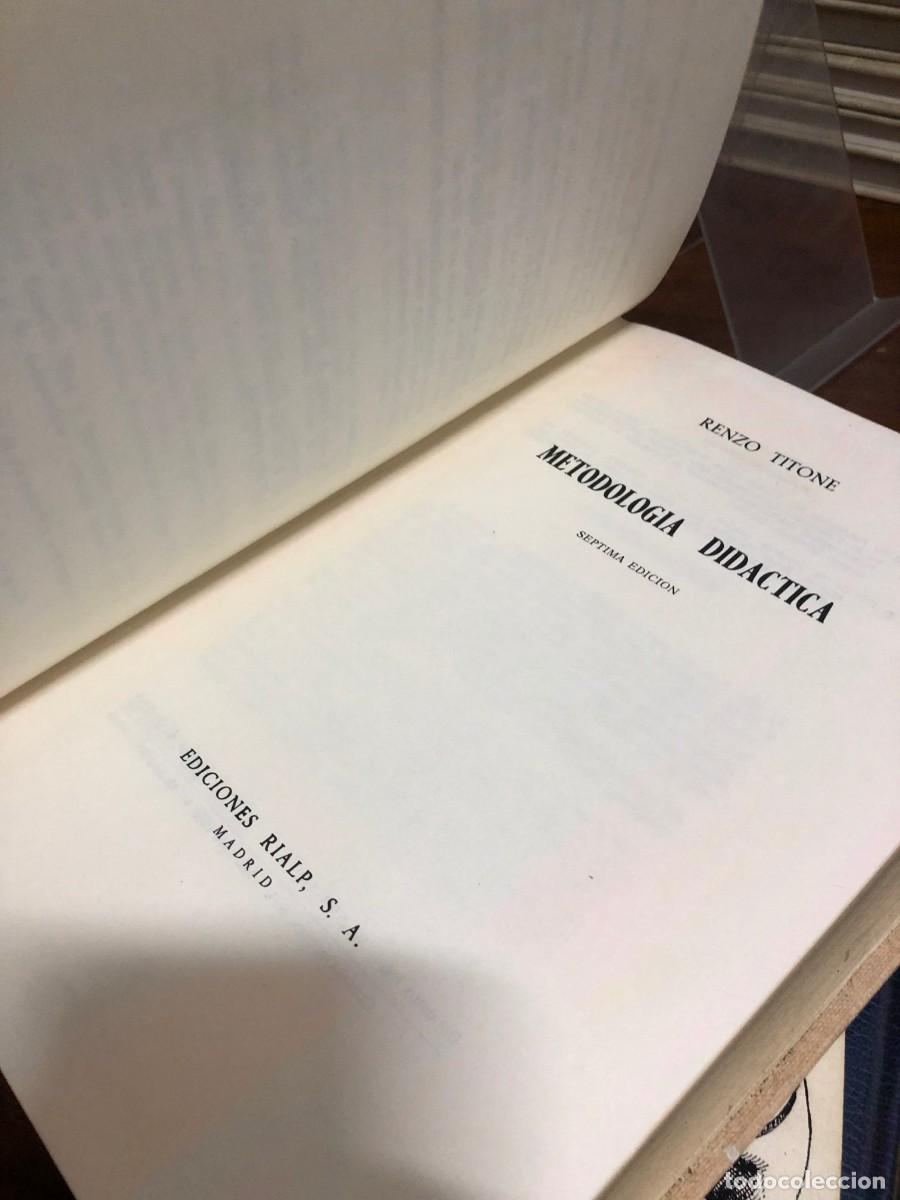 Libros: Metodolog&iacute;a did&aacute;ctica Renzo Titone (Rialp) - Foto 4