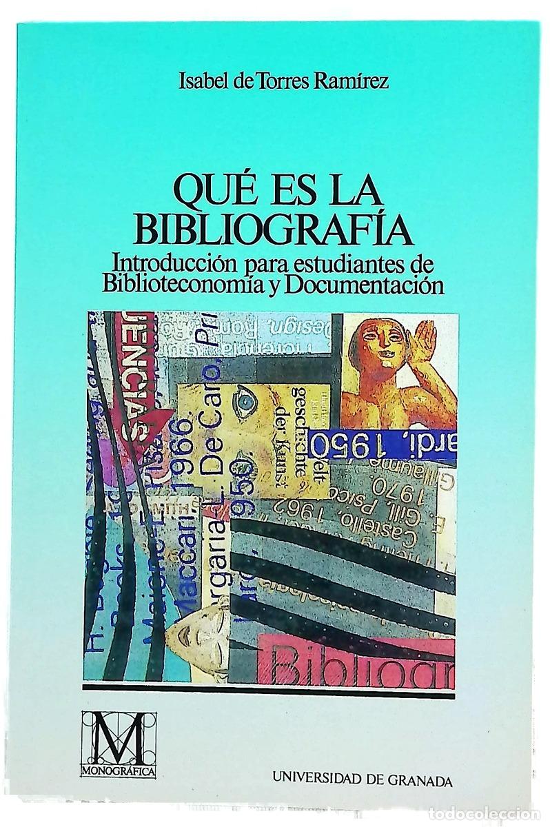 Libri di seconda mano: Qu&eacute; es la bibliograf&iacute;a introducci&oacute;n para estudiantes de biblioteconom&iacute;a y documentaci&oacute;n