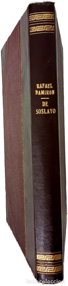 Libri di seconda mano: De soslayo - Damir&oacute;n, Rafael