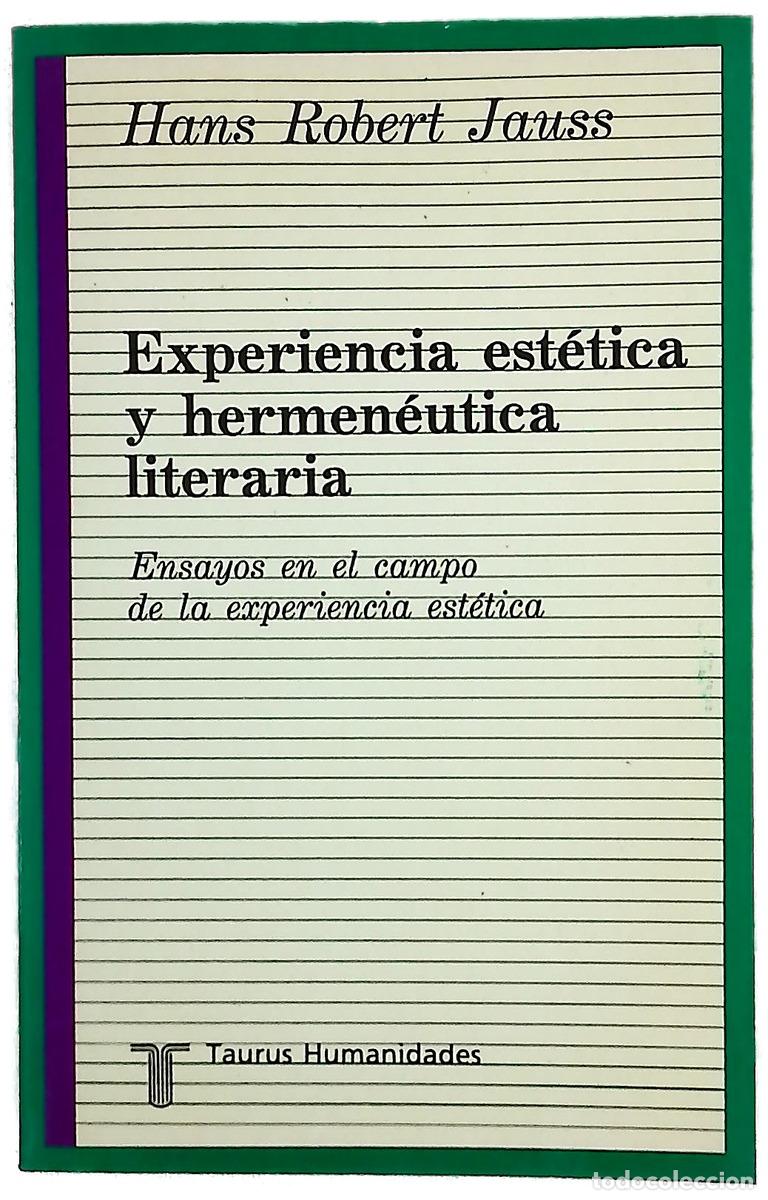 B&uuml;cher: Experiencia est&eacute;tica y hermen&eacute;utica literaria ensayos en el campo de la experiencia est&eacute;tica