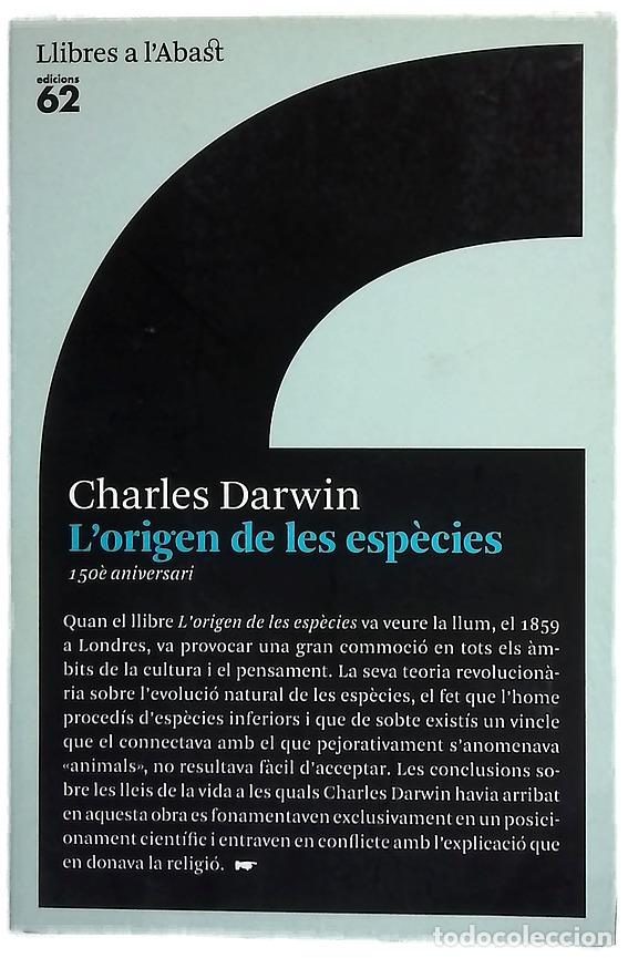 Libros: L'origen de les esp&egrave;cies - Darwin, Charles; Albert&iacute;, Santiago; Albert&iacute;, Constan&ccedil;a; Senent-Josa, J...