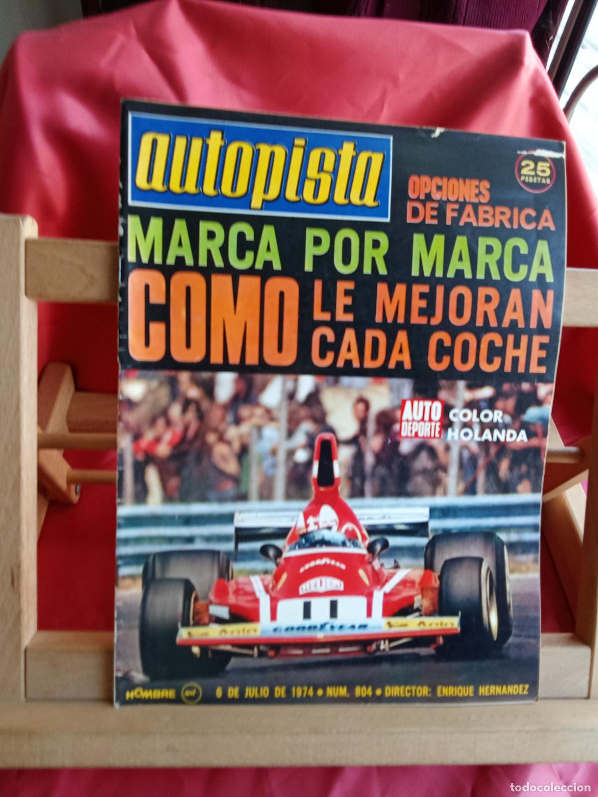 Libros: Revista Autopista N&ordm;804 julio 1974 REV.1348
