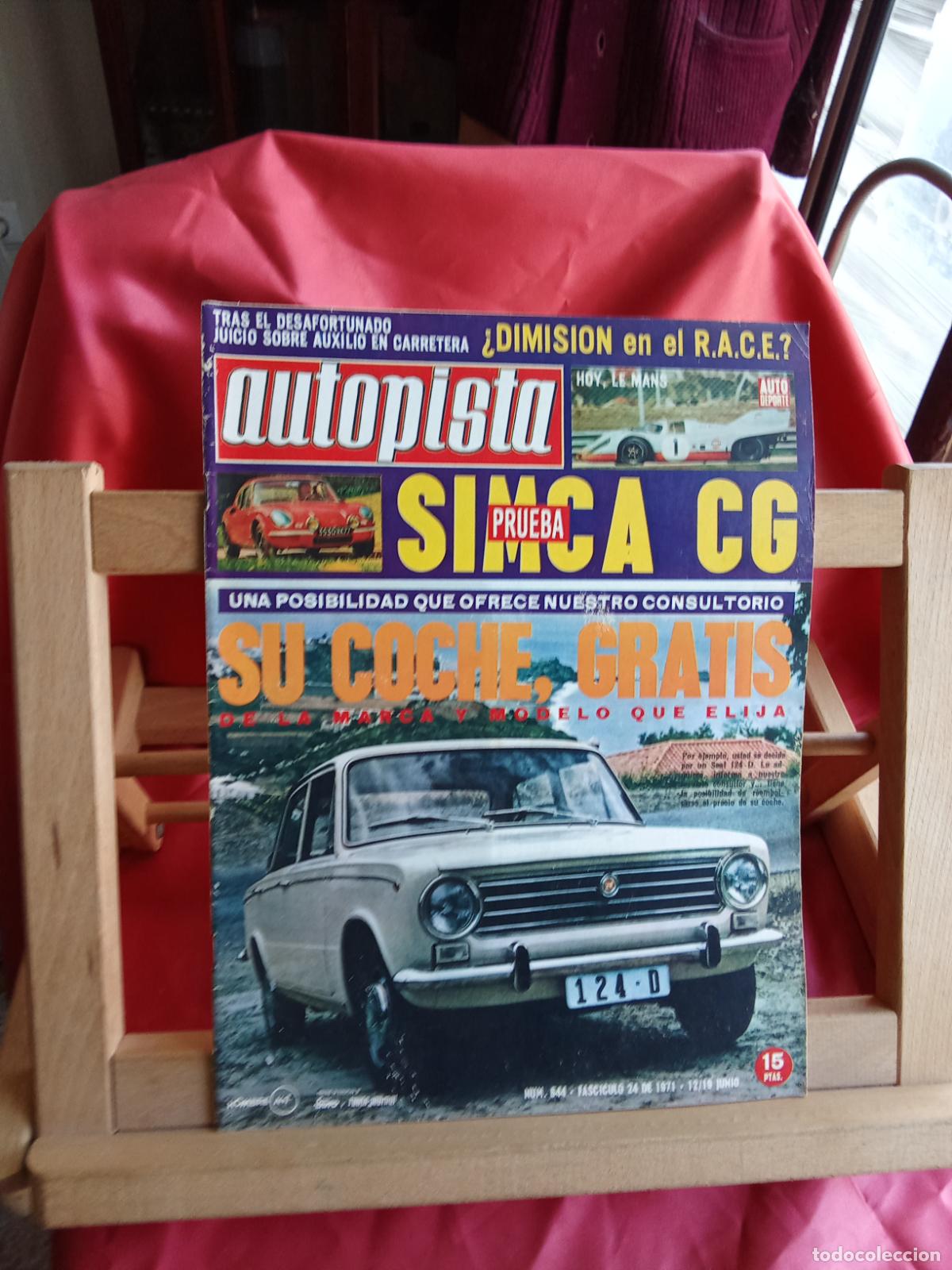 Libros: Revista Autopista N&ordm;644 junio 1971 REV.1350