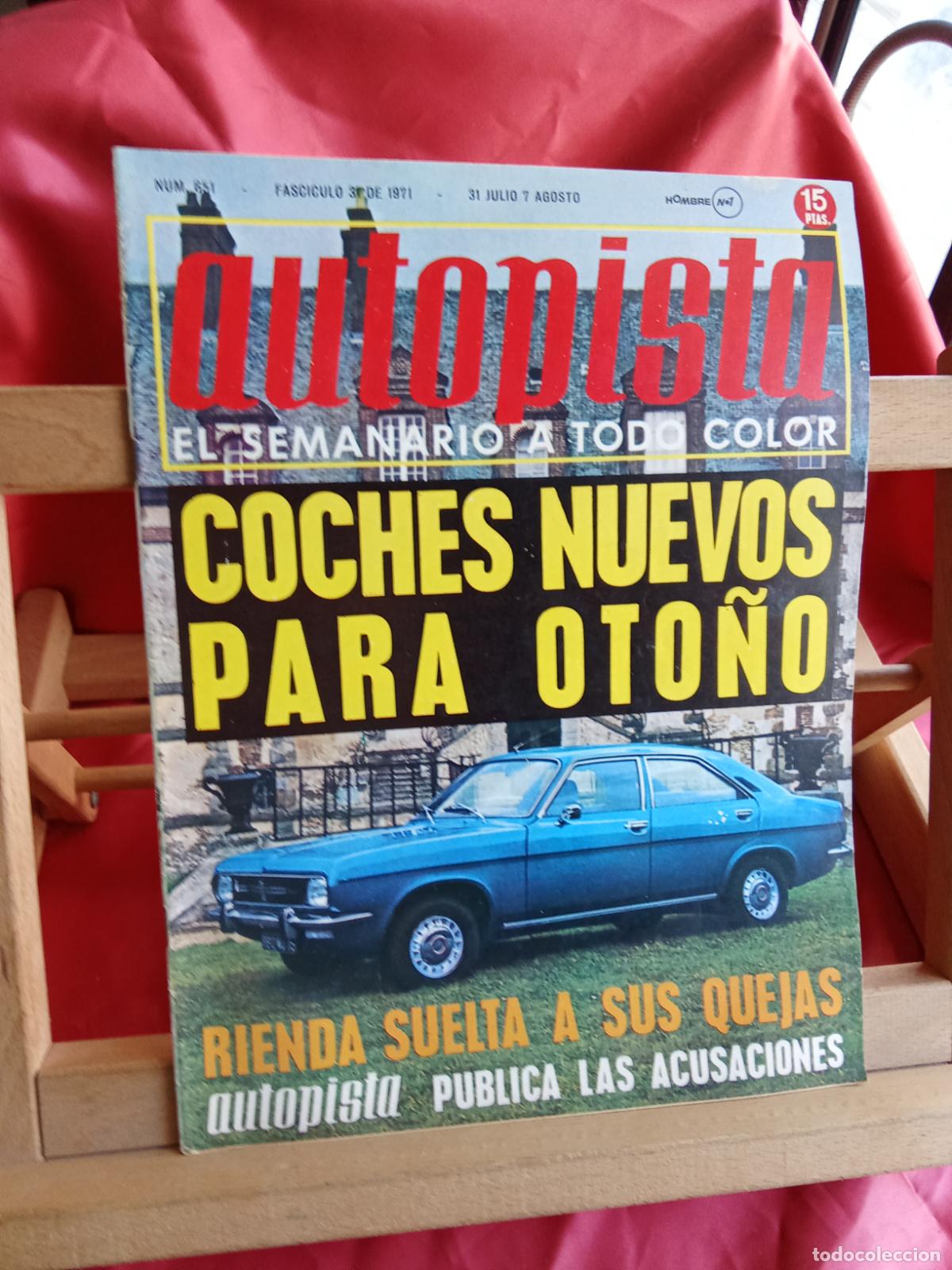 Libros: Revista Autopista N&ordm;651 agosto 1971 REV.1353