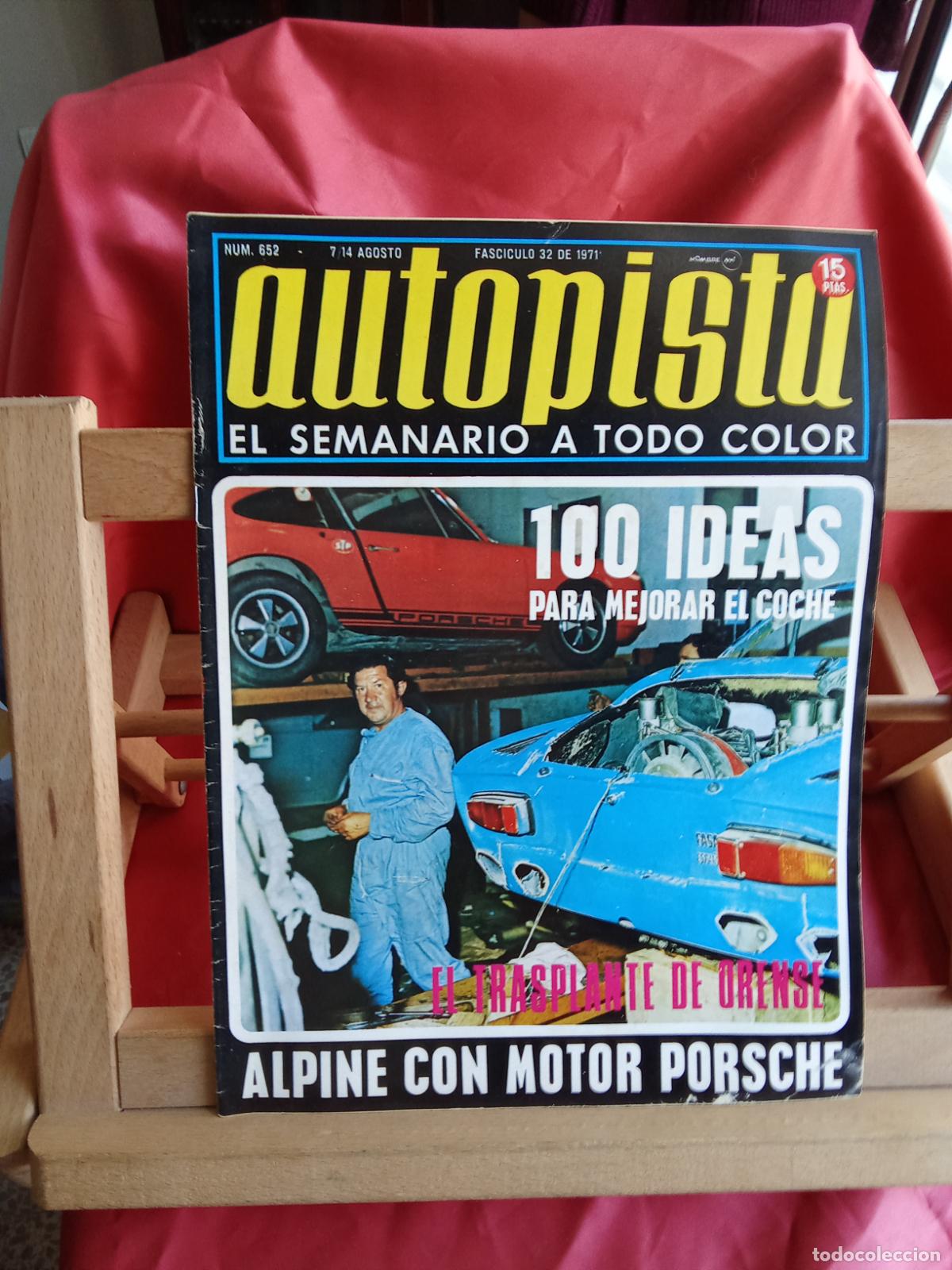 Libros: Revista Autopista N&ordm;652 agosto 1971 REV.1354
