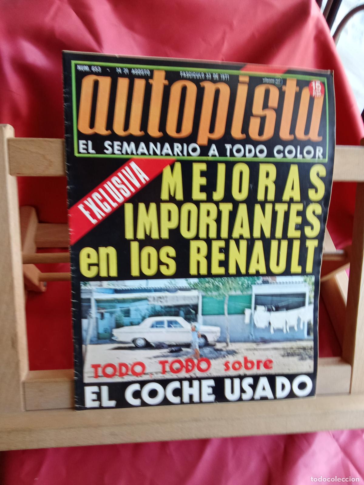 Libros: Revista Autopista N&ordm;653 agosto 1971 REV.1355