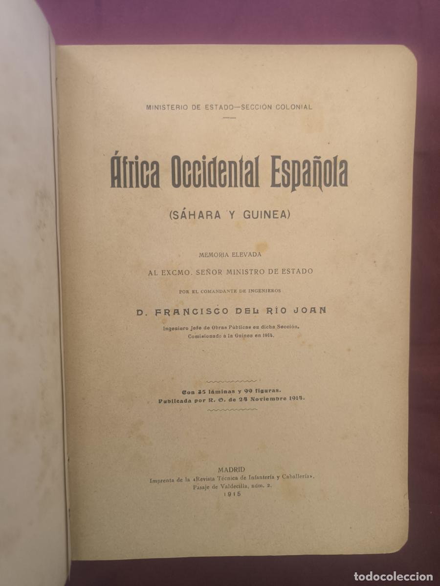 Libros: &Aacute;frica Occidental Espa&ntilde;ola (S&aacute;hara y Guinea) - Francisco del R&iacute;o Joan