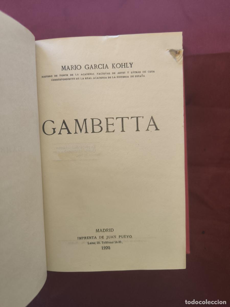 Libri di seconda mano: Gambetta - Mario Garc&iacute;a Kohly