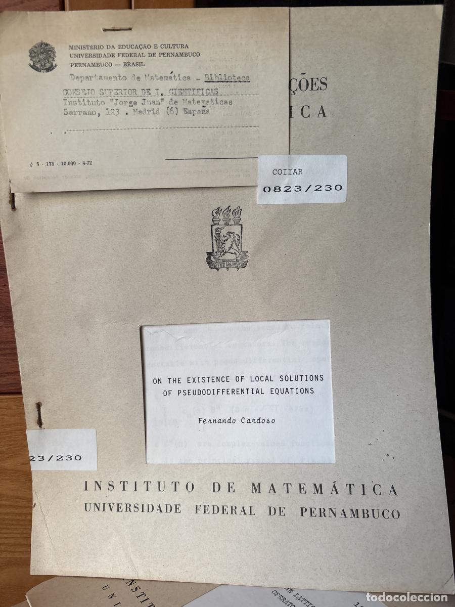 B&uuml;cher: NOTAS E COMUNICA&Ccedil;OES DE MATEMATICA N&ordm;60. ON THE EXISTENCE OF LOCAL SOLUTIONS OF PSEUDO DIFFERENTIAL