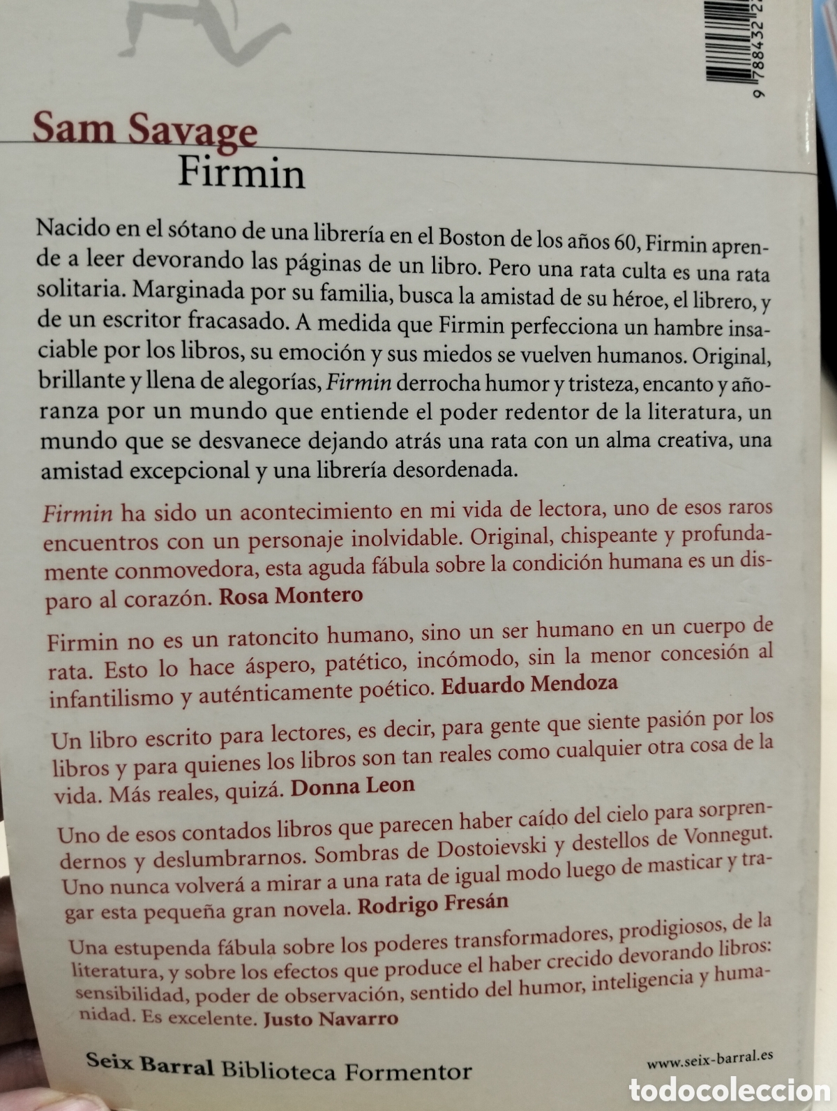 Libros: Sam savage FIRMIN //SEIX BARRAL - Foto 2