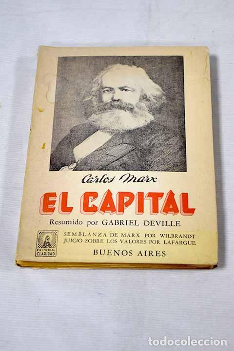 Libros: El capital: Marx, Karl.- Marx, Karl