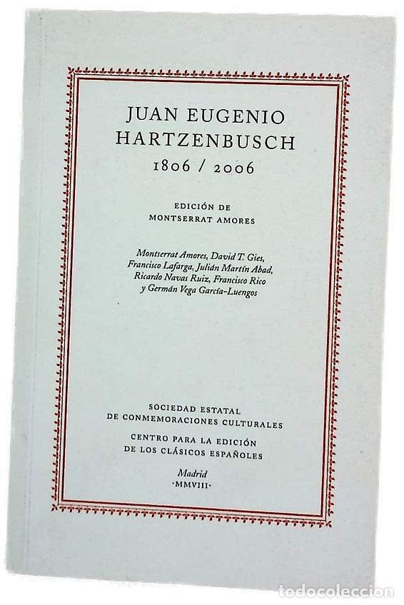 Livros em segunda m&atilde;o: Juan Eugenio Hartzenbusch 1806/2006