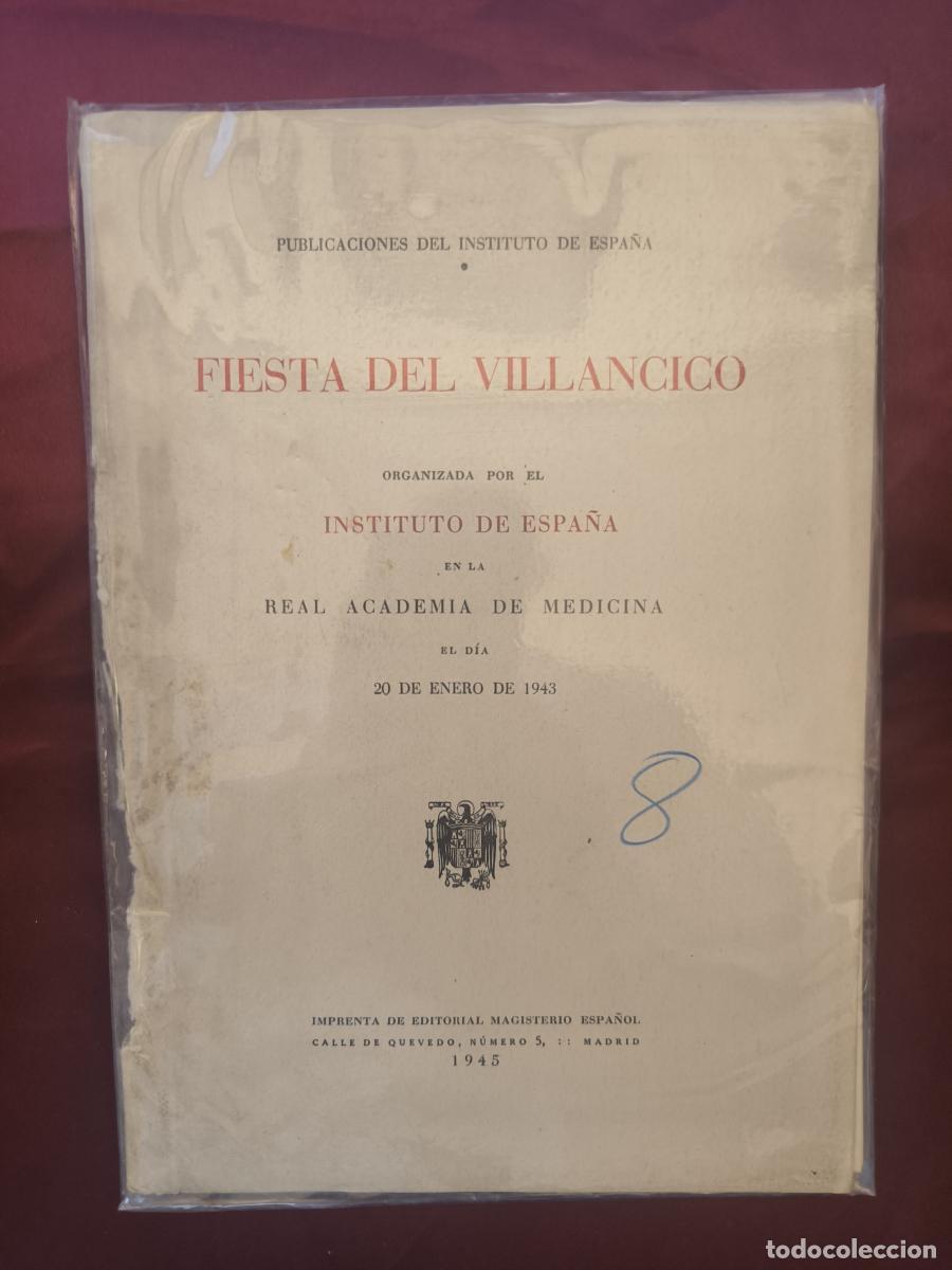 Libri di seconda mano: Fiesta del Villancico, organizada por el Instituto de Espa&ntilde;a en la Real Academia de Medicina el d&iacute;a