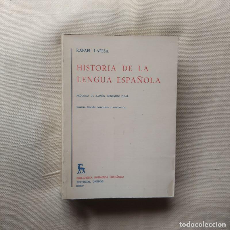 Libros: Historia de la lengua espa&ntilde;ola - Rafael Lapesa