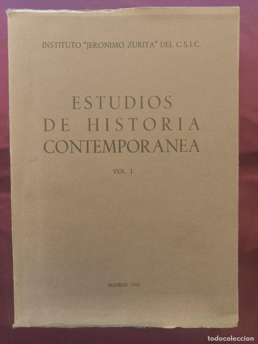 Libros: Estudios de Historia Contempor&aacute;nea. Volumen I - VVAA