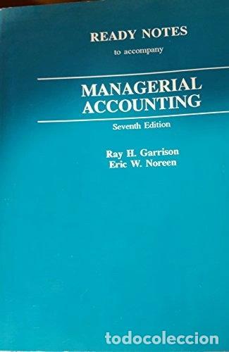 Libros: Ready Notes to Accompany Managerial Accounting- 9780256149784