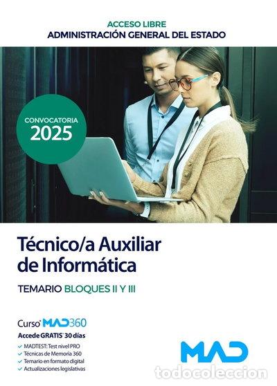Libros: TECNICO/A AUXILIAR INFORMATICA ACCESO LIBRE TEMARIO II III- 9788414295526