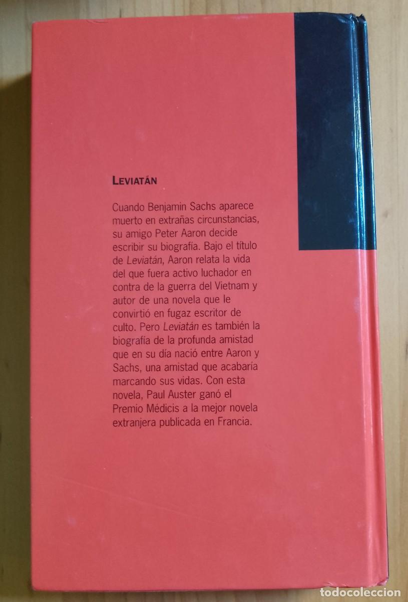 Libros: LEVIAT&Aacute;N - PAUL AUSTER - Foto 2