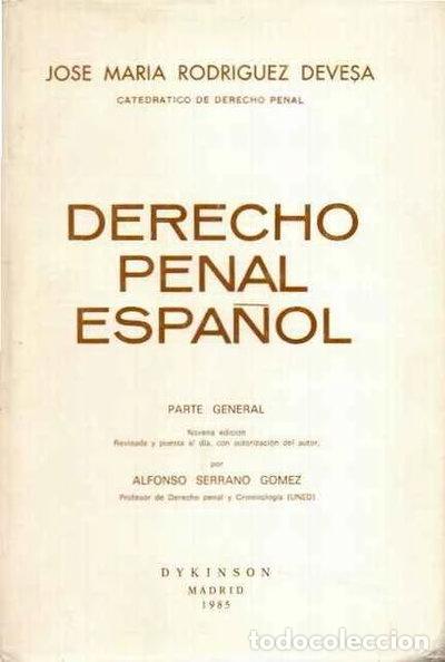 Libros: Derecho Penal espa&ntilde;ol- 9788486133115