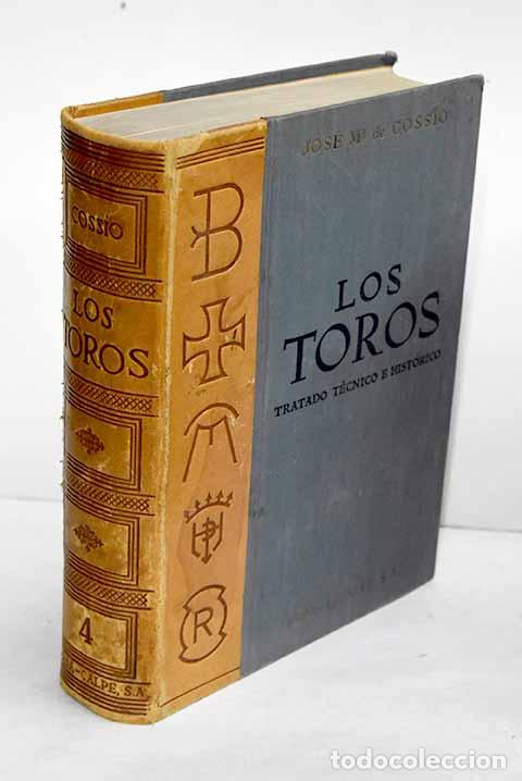 Livros em segunda m&atilde;o: Coss&iacute;o: los toros, tomo IV.- Coss&iacute;o, Jos&eacute; Mar&iacute;a de