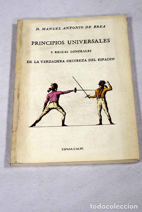 Livros em segunda m&atilde;o: Principios universales y reglas generales de la verdadera destreza del espad&iacute;n