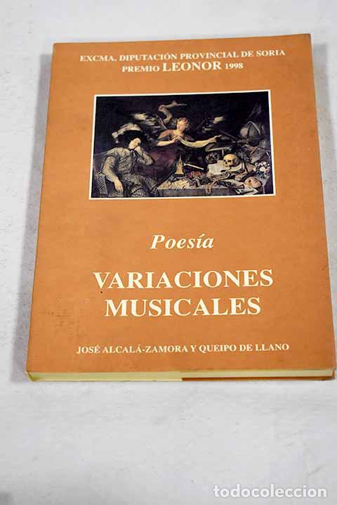 B&uuml;cher: Variaciones musicales.- Alcal&aacute;-Zamora, Jos&eacute;