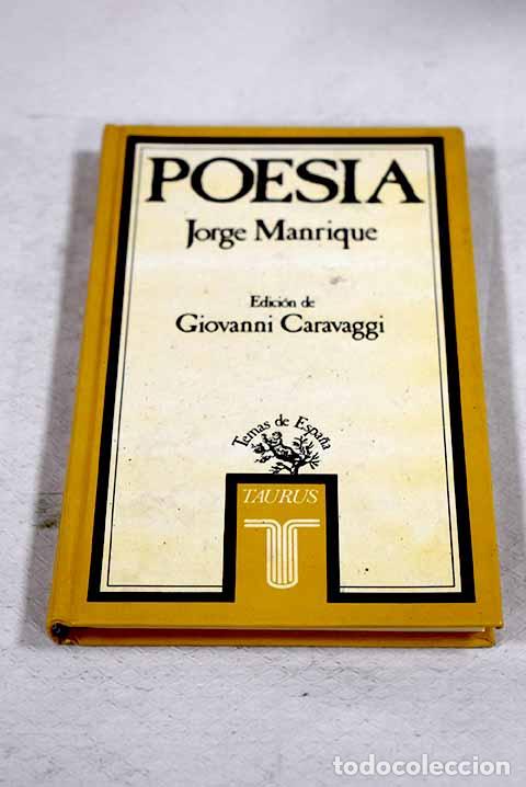 B&uuml;cher: Poes&iacute;a: Manrique, Jorge.- Manrique, Jorge