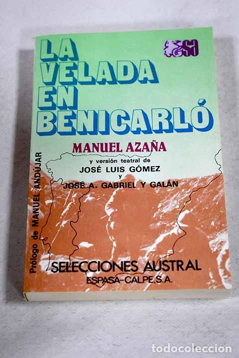 books: La velada en Benicarl&oacute;.- Aza&ntilde;a, Manuel