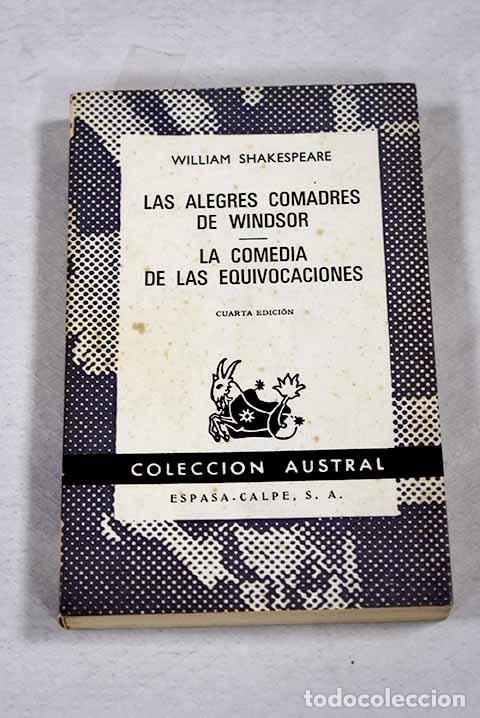 books: Las alegres comadres de Windsor ; La comedia de las equivocaciones.- Shakespeare, William
