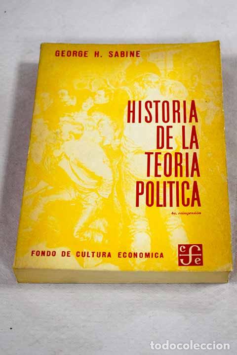 books: Historia de la teor&iacute;a pol&iacute;tica.- Sabine, George