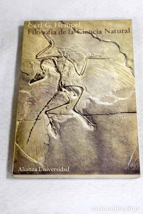 books: Filosof&iacute;a de la Ciencia Natural.- Hempel, Carl Gustav