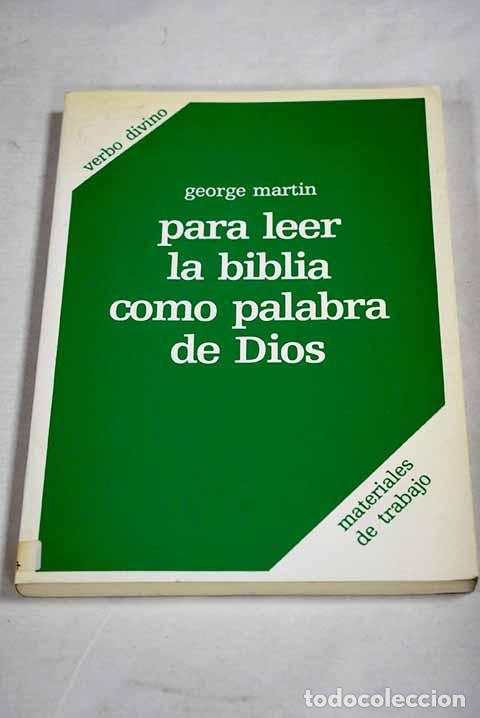 Livros em segunda m&atilde;o: Para leer la Biblia como palabra de Dios: materiales de trabajo.- Martin, George