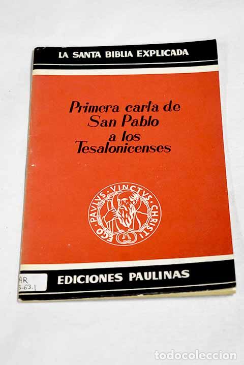 books: Primera carta a los tesalonicenses.- Pablo, San